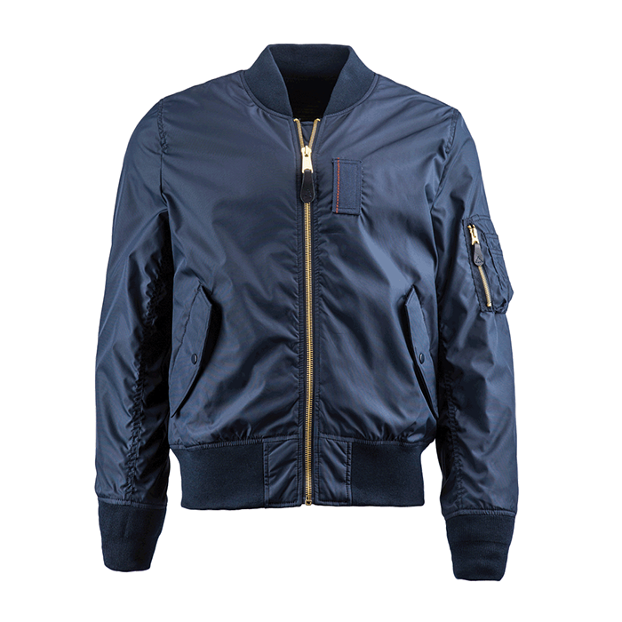 Short Nylon-Effect Puffer Jacket