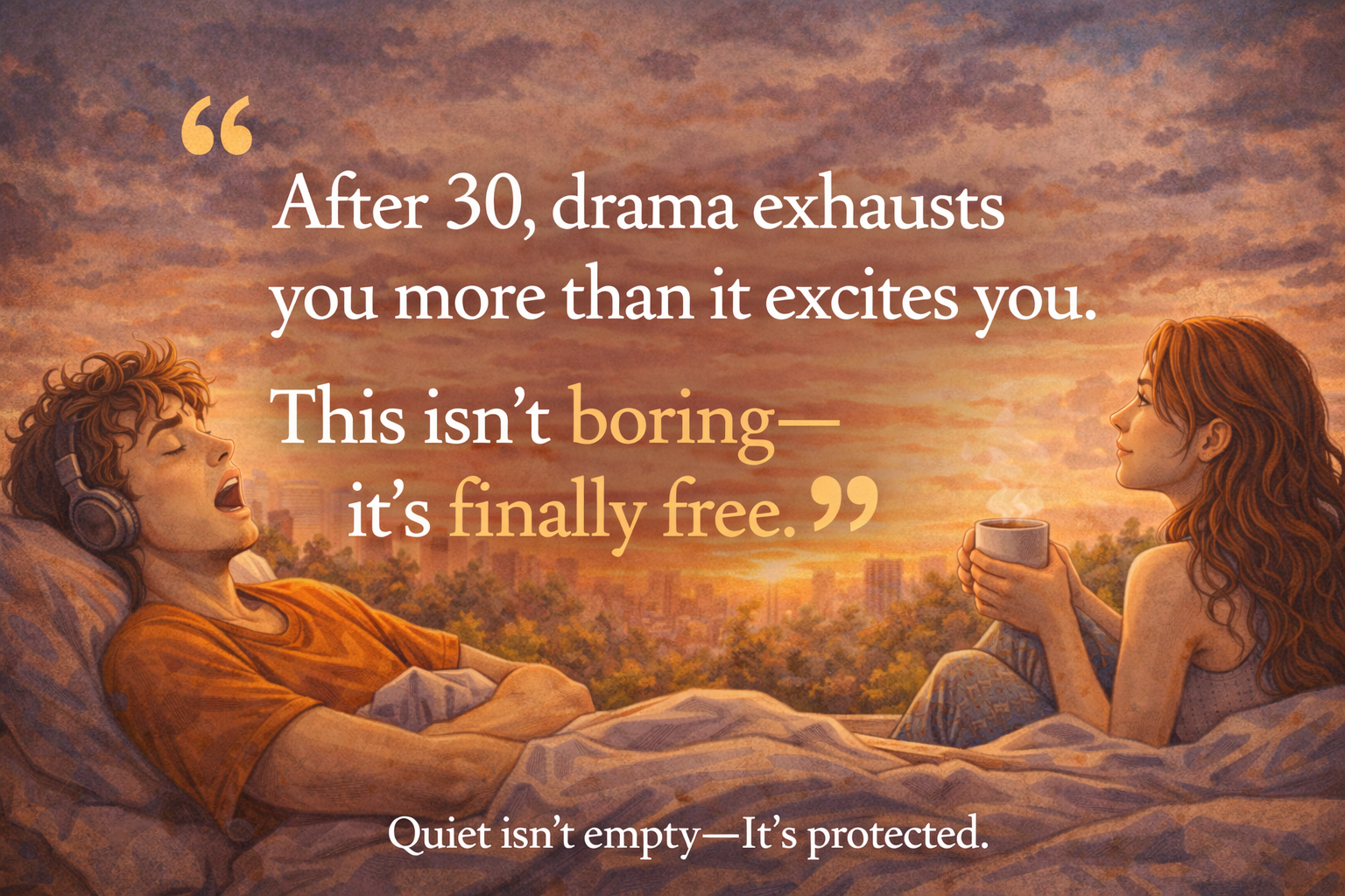 Why After 30, Drama Exhausts You More Than It Excites You